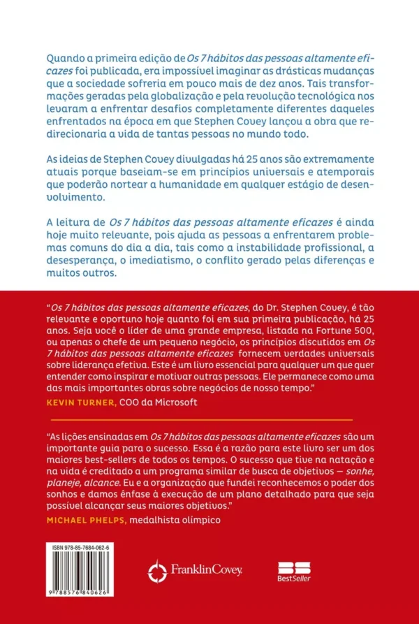 Os 7 hábitos das pessoas altamente eficazes: Não Aplica, de : Stephen R. Covey. Série Não Aplica, vol. Não Aplica. Editora BestSeller, capa mole, edição não aplica em português, 2019 - Imagem 2